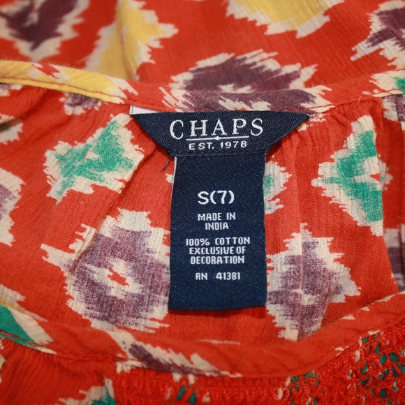 Ralph Lauren Chaps Navajo inspired cotton top S 7 - Picture 6 of 6